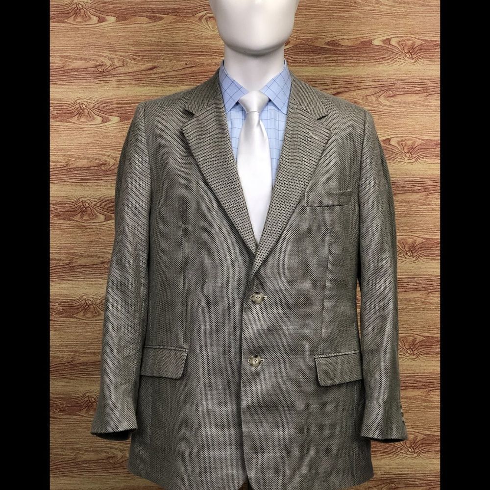 Petrocelli Cream Birdseye Cashmere Silk Blazer